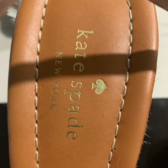 Lightly worn Kate Spade denim wedge sandals - Picture 4 of 5